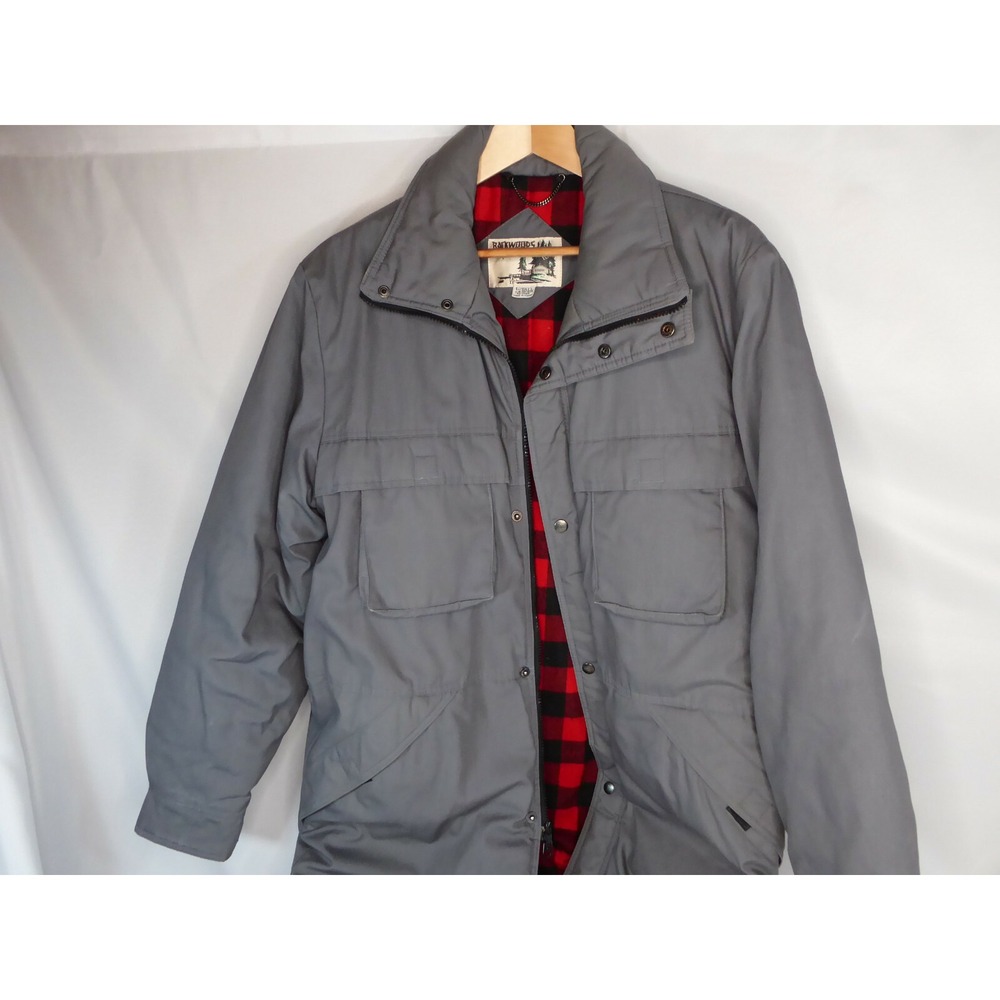 Vintage Backwoods Shipton Plaid Lining Jacket Coat Size L